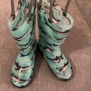 Western Chief Blue and Black Rain & Snow Boots